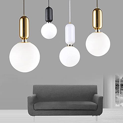 Lámpara colgante de cristal para mesita de noche con altura ajustable 5