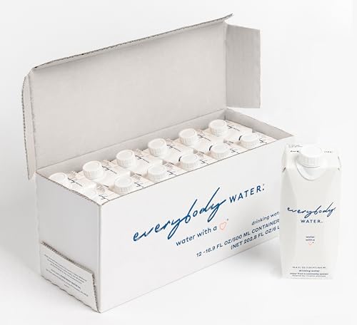 Everybody Water, Boxed Water, Premium Filtered Still Waters, 12 Pack Reverse Osmosis, Bulk...