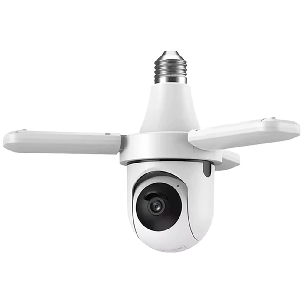Littimoon E27 Light Bulb Camera Light Bulb Camera Dimmable LED Bulb 2.4G WiFi Wireless Motion Detection Camera