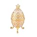 Furuida - Collector's Edition of The Faberge Egg: The Unique Design Jewelry Trinket Box with Rich Enamel and Sparkling Rhinestones Perfect to Store Your Jewelry Luxurious Gift for Home Decor.