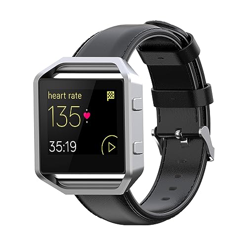 TEHAUX Correa de PU para Reloj Compatible con Fitbit Blaze Pulsera de Reemplazo Elegante y Ligera para Hombres y Mujeres para Ocasiones Especiales y