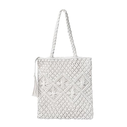 Bolso Tote de cuerda de algodón para mujer