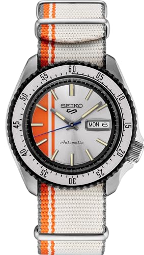 Image of SEIKO Automatic Watch for Men - 5 Sports - Day /Date Calendar, LumiBrite Hands and Markers, and Rotating Bezel, 100m Water-Resistant