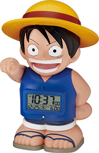 ONE PIECE (ワンピース) キャラクター目覚し時計 麦わらのルフィ おしゃべり・人感センサー機能搭載 8RDA50RH04