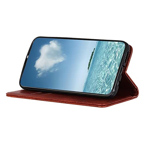 Coque Google Pixel 7A marron avec fermeture magnétique intégrée - 6