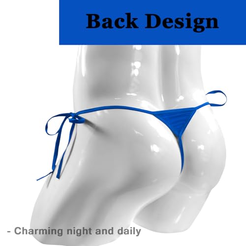 Men's Bikini Thongs Tie Side G String Comfortable T Back Briefs Adjustable Underwears4