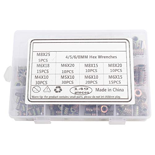 Oumefar 149pcs Attaches filetées Rivet écrou pour la Production Industrielle