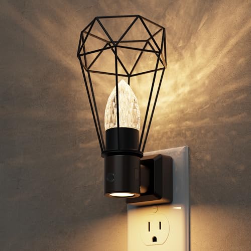 Image of L LOHAS LED Night Light, Night Lights Plug into Wall, 3000K Warm White, Farmhouse Plug in Light with Dusk to Dawn Sensor, for Bedroom, Bathroom, Kitchen, Hallway