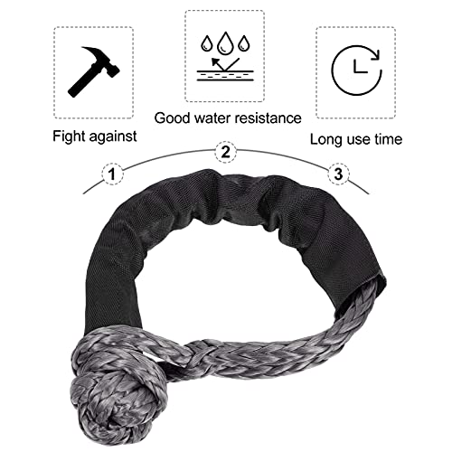 Wakauto Corda de nylon macia para recuperação de manilha com mangas para passeios de barco, caminhão