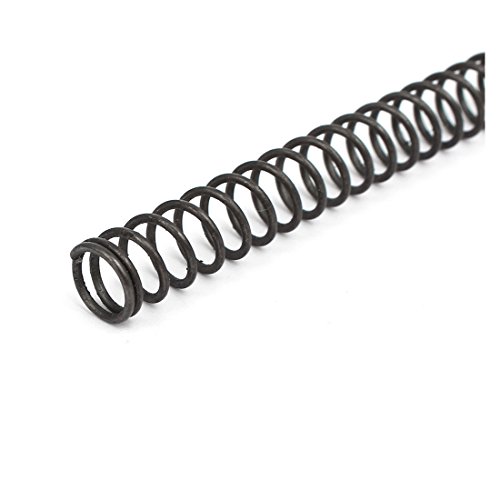 sourcingmap 1mmx9mmx305mm Manganese Steel Compression Springs Black 2pcs - Image 2