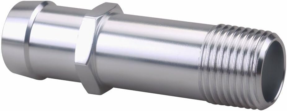 2pc Heater Hose Fitting 3/4" Water Pump 5/8" 90° Intake for Chevy SBC V8 Engines