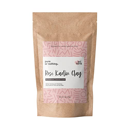 PINK CLAY POWDER| 100% Pure Rose Kaolin Clay Powder | Made in USA for Face Masks, Body and Hair | Natural Colorant for DIY Beauty Products - Soap, Bath Bombs and Makeup | By Pure or Nothingâ€¦ (6 oz)