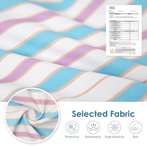 Image of cyeollo Recovery Suit for Dogs Surgery Suit Female Spay Soft Pet Onesie Bodysuit Male Dog Neuter, Small Dogs Surgical Recovery Shirt, Striped, XS