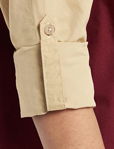 Image of Amazon Brand - Jam & Honey Boy's Regular Fit Shirt (JH-BST-SH-35 Maroon 2 8 9 Years)
