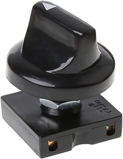 Black 13A-125V/10A-250V Rotary Switch 4-Position 3-Speed Universal Speed Selector Heater Rotary Switch with Knob，Industrial Switches