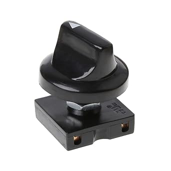 Black 13A-125V/10A-250V Rotary Switch 4-Position 3-Speed Universal Speed Selector Heater Rotary Switch with Knob,Industrial Switches
