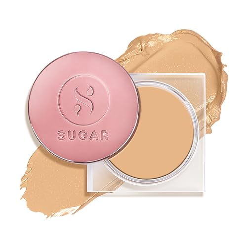 SUGAR Cosmetics Mettle Cream To Powder Foundation | For All Skin,Full Coverage & Matte | 12gm -32 Cortado (Medium Beige, Golden Peach Undertone)