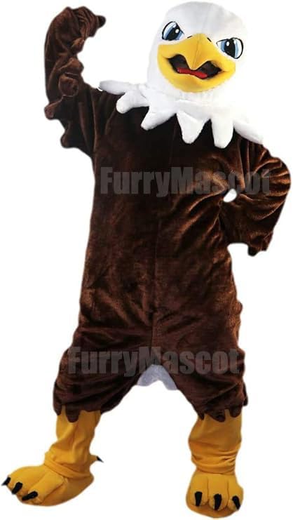 New Deluxe Brown Eagle Birds Suit Mascot Costume Party Carnival Costumes