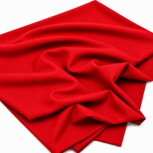 Image of M Fabrics Cotton Plain Solid Lining 2by1 Soft 36 Inch Width Solid Colors for Craft Material Blouse, Petticoat, Kurtis, Tailoring & Boutique Purpose (2by1 Pack of 5 Meters) - Red