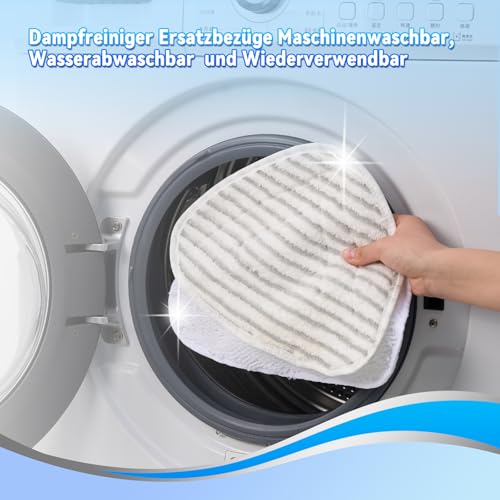 YANGYUQI 10 Stück für Vileda Steam Plus Dampfreiniger Ersatzbezüge, für Vileda Dampfreiniger Ersatzbezug aus Mikrofaser, für Vileda Dampfreiniger Ersatzbezüge, Maschinenwaschbar