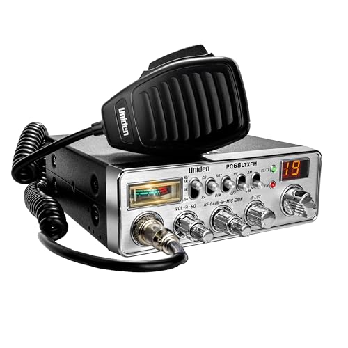 Image of Uniden PC68LTXFM Professional 40-Channel CB Radio with Dual-Mode AM /FM, Integrated SWR Meter, PA /CB Function, Hi Cut, RF /Mic Gain Control, and Instant Channel 9