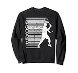 Squash Squashspieler Barcode Vintage Graphic Design Sweatshirt