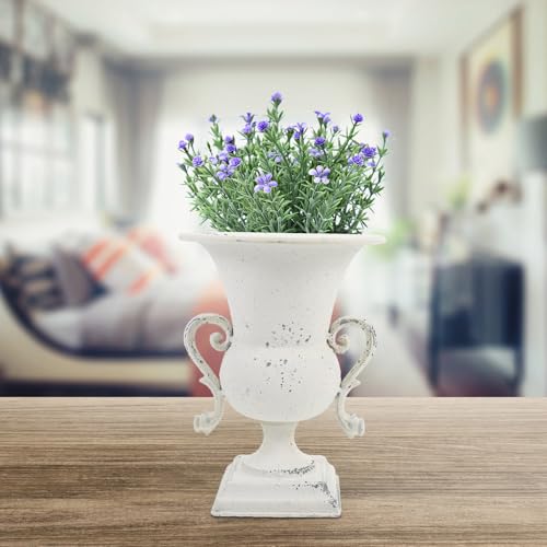 Pot de fleurs blanc pour fleurs séchées et décoration rétro de salon - 7