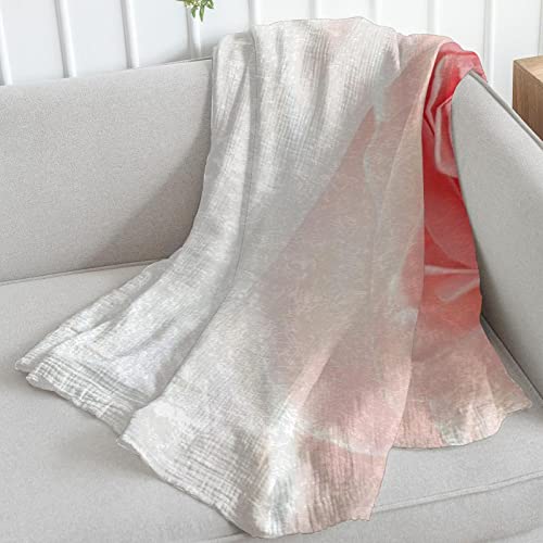 Couvre-lit doux couverture de lit moelleux enfant rose fleur Saint Valentin