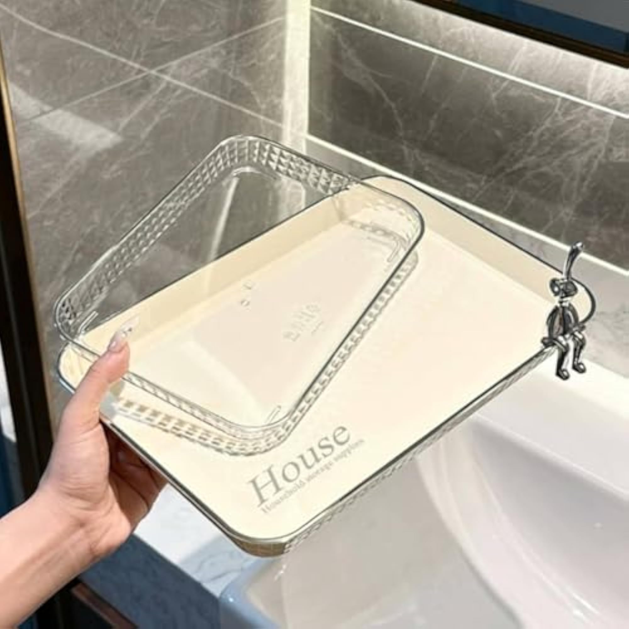 Bathroom Countertop Organizer, Moisture Resistant