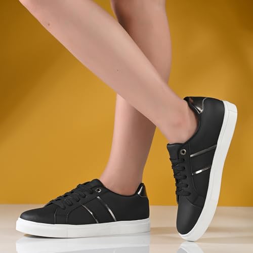 Image of Centrino Womens Sneaker |Sneaker for Women | Stylish Lace-Up Design | Soft Cushioned Insole for Comfort | Lightweight & Breathable | Perfect for Casual Wear (7351)