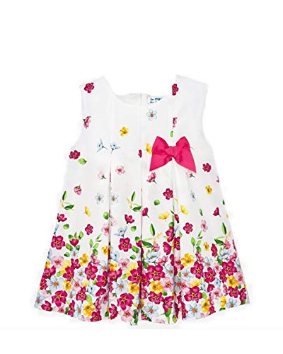 Mayoral Vestito Floreale da Bambina, 24 Mesi (92), Fucsia