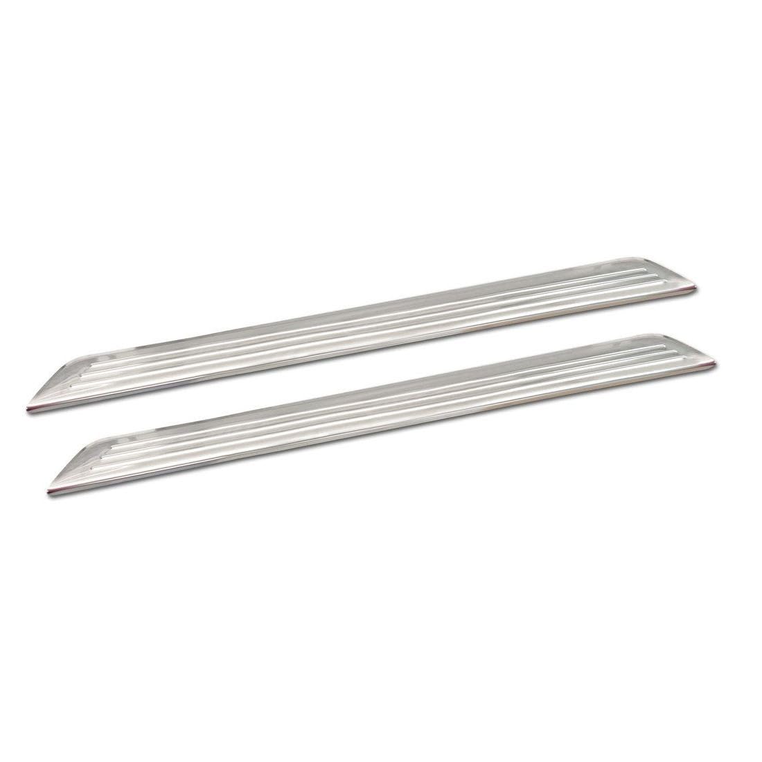 Avisa Inox door sill protectors compatible with Fiat 500e Berlina, 3+1 & Cabrio 2020- / 500 FL 2015-3-doors - 2-pieces