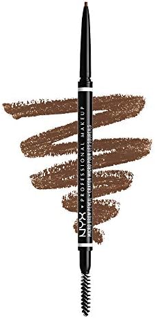 NYX Professional Makeup Micro Brow Pencil, Dual Ended with Mechanical Brow Pencil and Spoolie Brush, Vegan Formula, Shade: Taupe