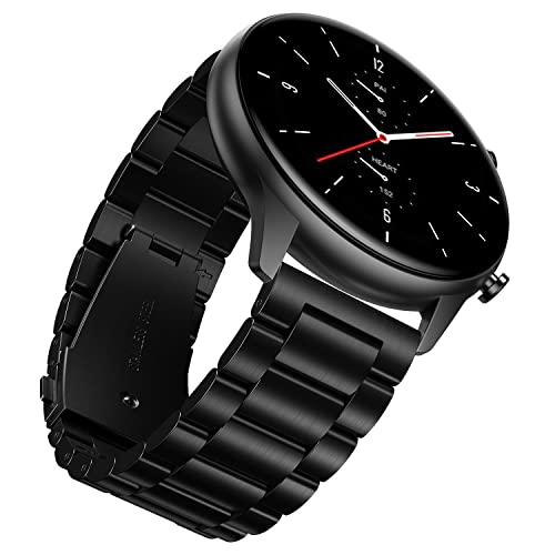 Migliori Smartwatch di Febbraio 2024 : classifica, pareri, recensioni e prezzi YABZOZ Cinturino Compatibile con Amazfit GTR 2 / GTR 2e / Stratos 3 / GTR 47mm / GTR 3 / GTR3 Pro Metal 22mm Cinturino (nero)