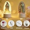 Luz nocturna de oración de la Virgen María, altar para la Virgen de Guadalupe, lámpara de oración de la Virgen de Guadalupe, lámpara de mesa LED de María devocional, regalo para Navidad, cumpleaños, fe y consuelo espiritual (F) 6