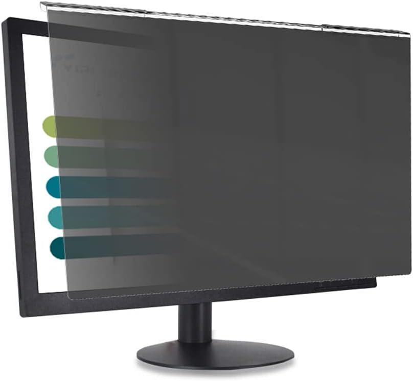 lyrlody Eye Protective Screen Filter, High Transmittance, Dark Screen from Side, Removable & Reusable, Enhanced Personal Space, Ideal for Office, Exam (20-22")