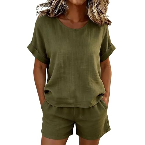 Ensemble d'été pour femme en lin confortable idéal pour vos journées de détente