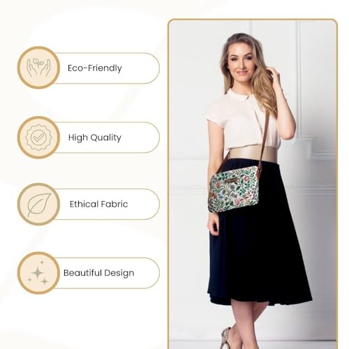 Image of Signare Tapestry Crossbody Bag Sling Shoulder Purse for Women