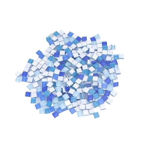 Tesselles mosaique Carrelage mosaïque en verre coloré, brique artisanale, pierre carrée, processus de bricolage, 200g Mosaique verre (Color : Picture 2)