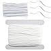 Produktbild EXTSUD Gummiband und Nasenbügel Set, Elastische Schnur Band 50 M Länge 3 mm mit 100 Stücke Nose Bridge Strip Zubehör für Mundschutz DIY Nähen und Handwerk