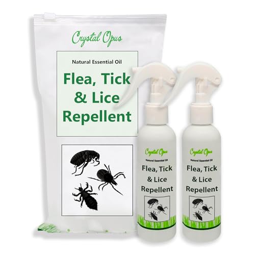 Flea, Tick & Lice Repellent Spray for Pets - Natural Essential Oil Blend