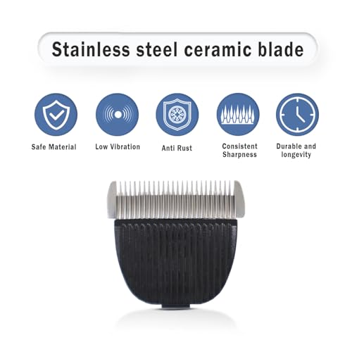 Image of Glucklich Codos Dogs & Cats Hair Trimmer Replacement Blade Head for CP-9600 / CP-9700, Black