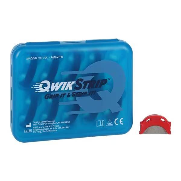 QSDS-F Abrasive Finishing Strips Double Sided Fine Red 10/Pk