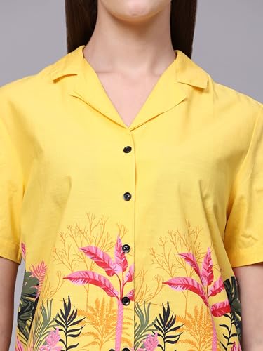 Image of B STORIES Women's Cotton Pyjama Set | Comfort and Relexed Nightsuit for Ladies