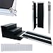 Produktbild WORHAN® Rollstuhl Rampe klappbar 272kg faltbar Mobil Aluminium rutschfeste Rollstuhlrampe Große Auswahl 122cm ( 122cm (eimal zusammenfalten) 1R4J