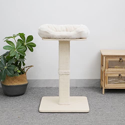 Agile Pine Wood Cat Perch Scratching Post (Jett) #TOP7