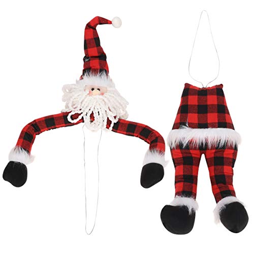 TOYANDONA Topo de árvore de Natal Elfo Papai Noel Gnomo grande enfeite de árvore para Natal feriado