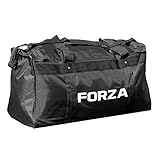 FORZA Large Football Kit Holdall - Black Sports Bag | Durable Sports Gear Bag | Secure Zip Fastening | 95L Capacity | Splash Proof Design