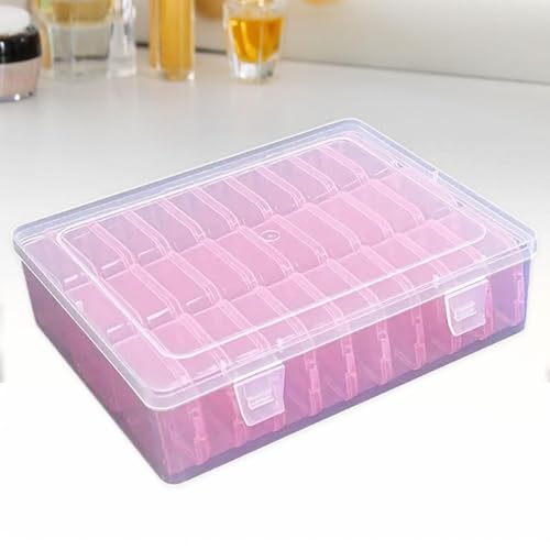 Boîte de rangement transparente pour bijoux perles boutons et breloques