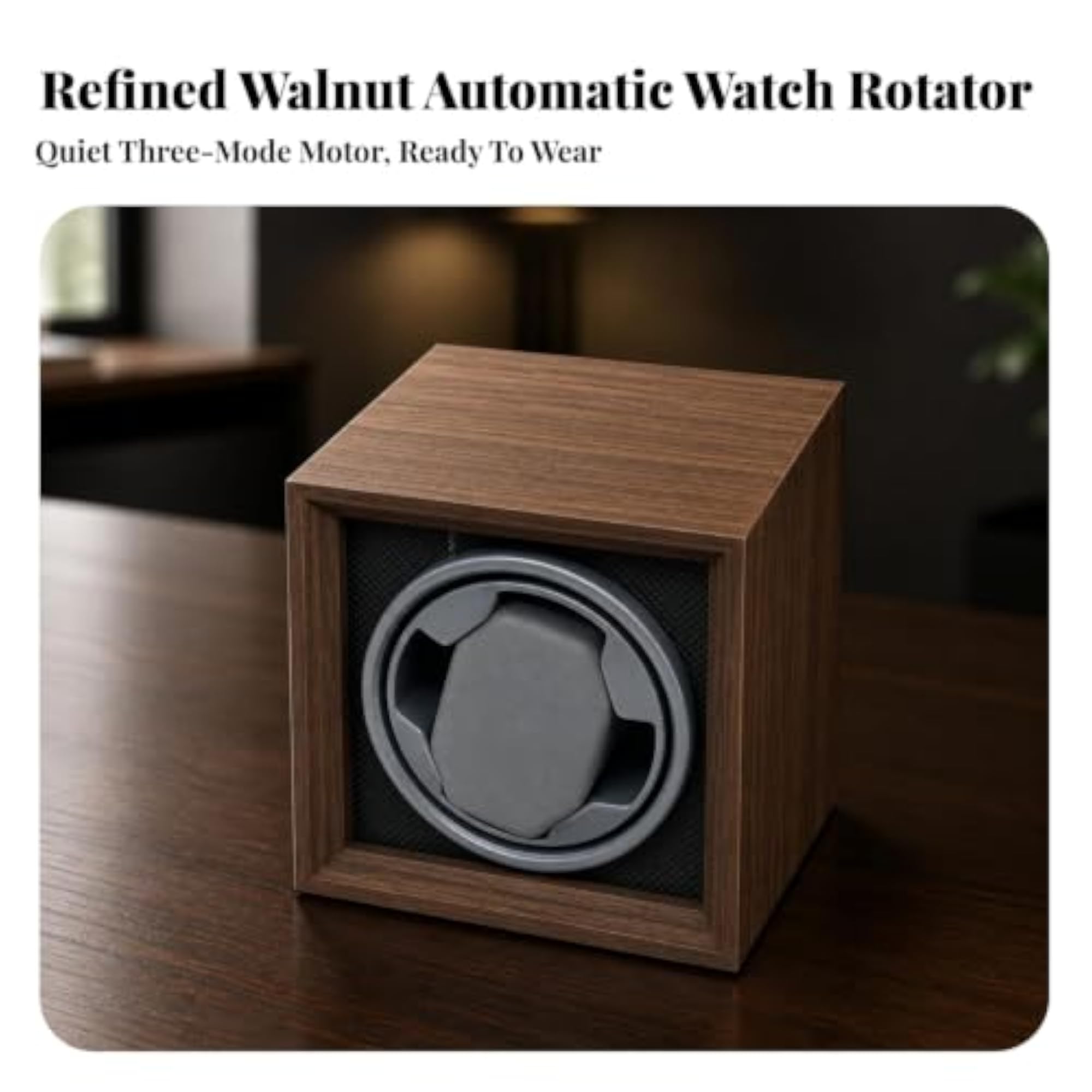 Ultra-Quiet Single Watch Winder for Dresser